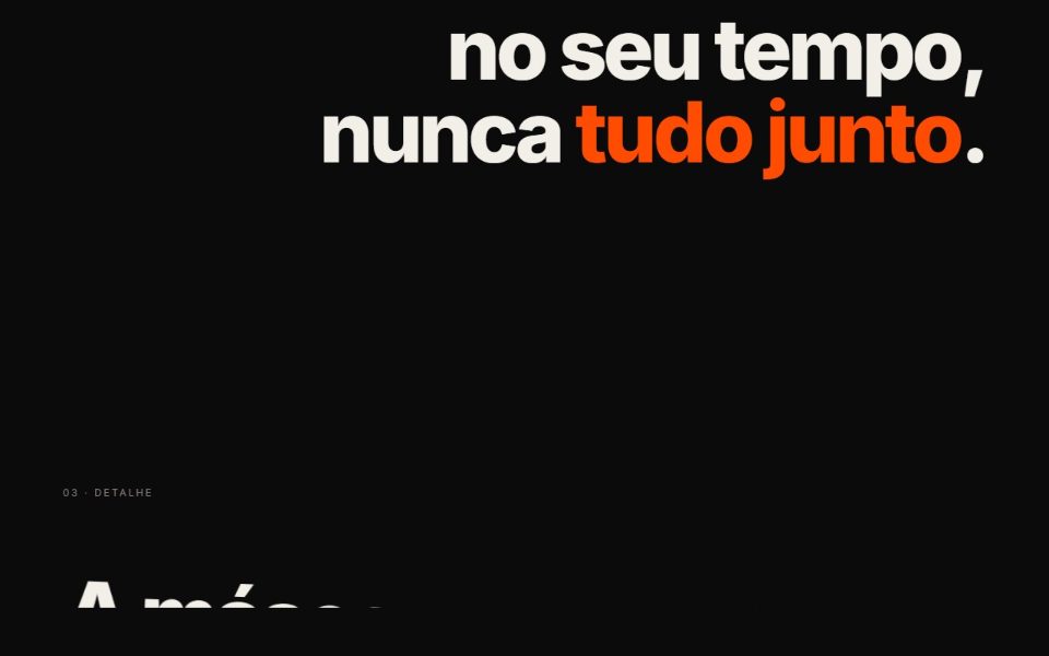 Prévia da animação Texto revelado linha por linha
