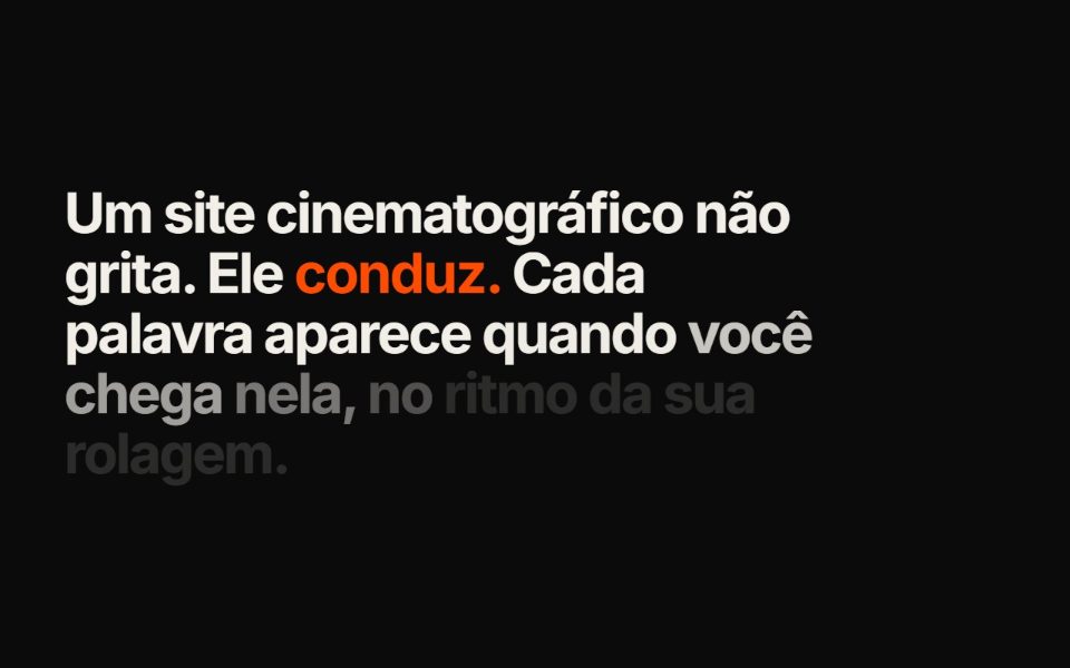Prévia da animação Texto que acende palavra por palavra