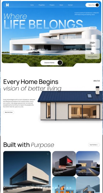Site criado a partir do wireframe (Imobiliária)