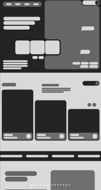 Wireframe: Produto em destaque com seletor